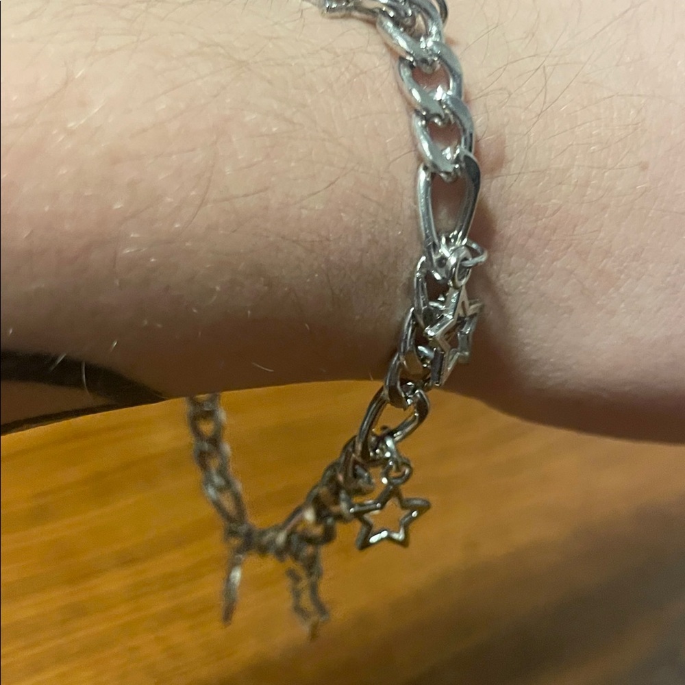 Silver Star Charm Bracelet